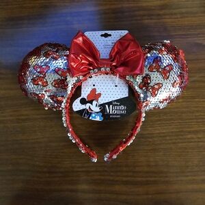 Disney Minnie Mouse Bow Ears Headband- NWT